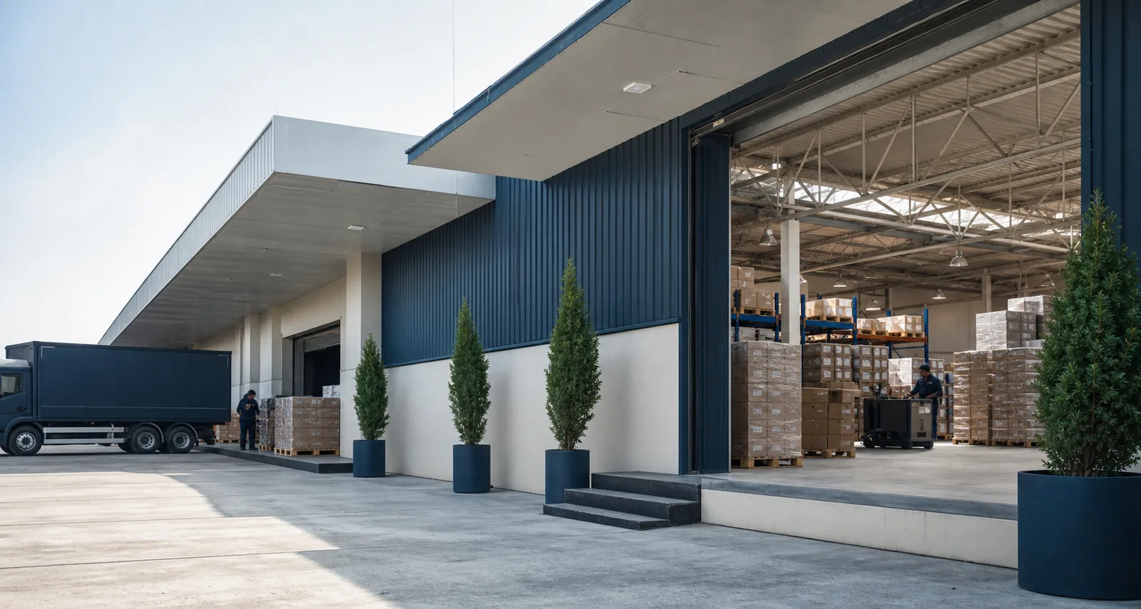 Professional distribution facility prepared for healthcare and trade operations